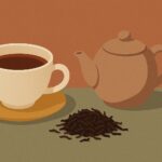 Ilustración de té negro — Aromas de Té