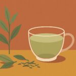 Té Verde Con Limón Ilustración de té verde — Aromas de Té